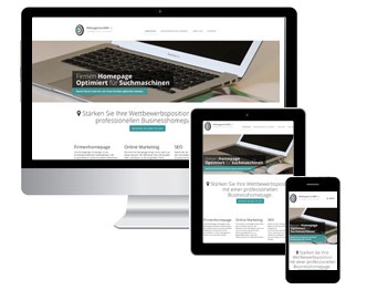 Webagentur Responsive Webdesign für Desktop, Tablet und Smartphones.
